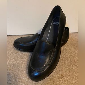 Dansko black loafers, size 39 or 8.5